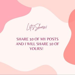Share 10 of the posts in my closet or boutique and I will share 10 of yours!